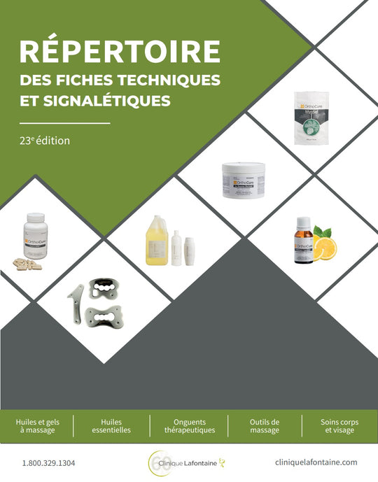 NOUVEAU | Répertoire des fiches techniques et signalétique | Compendium