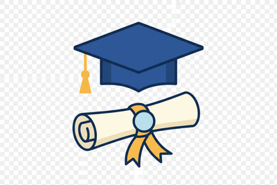 peux-tu créer une image style icone en lien avec une formation, un diplome