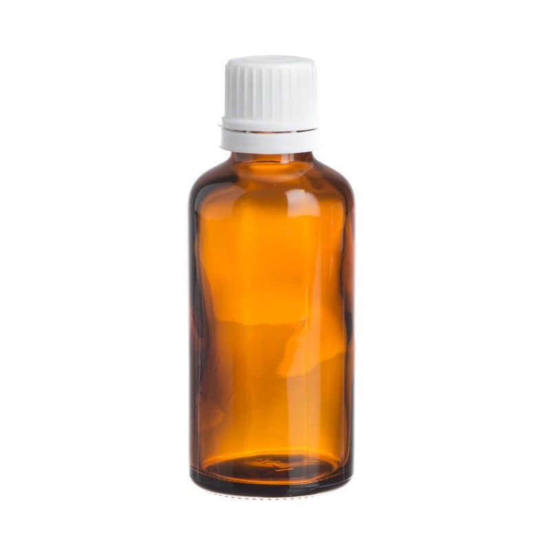 Bouteille en verre ambré pour huile essentielle 50 ml