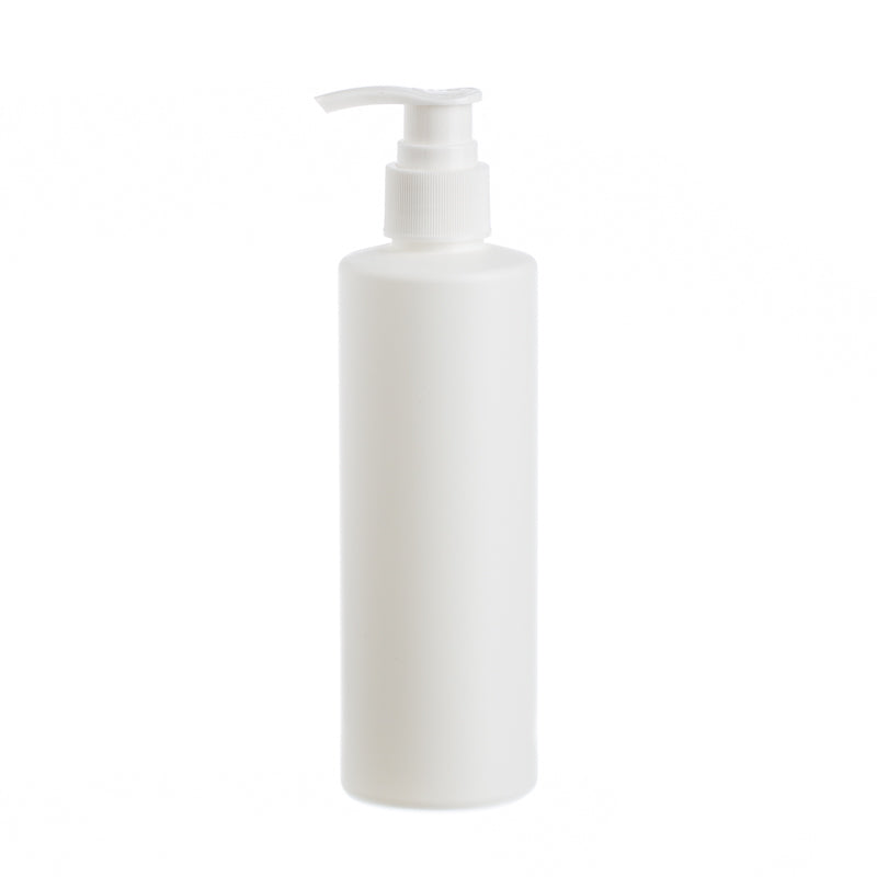 Bouteille en plastique blanc 250 ml avec pompe