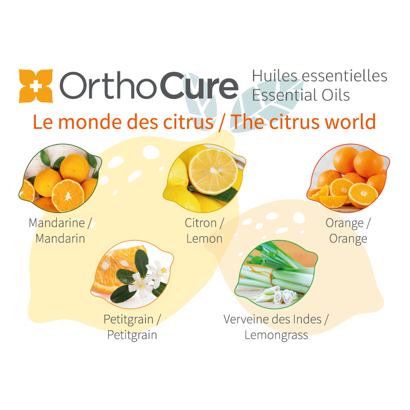 Le monde des citrus - 5 Huiles essentielles