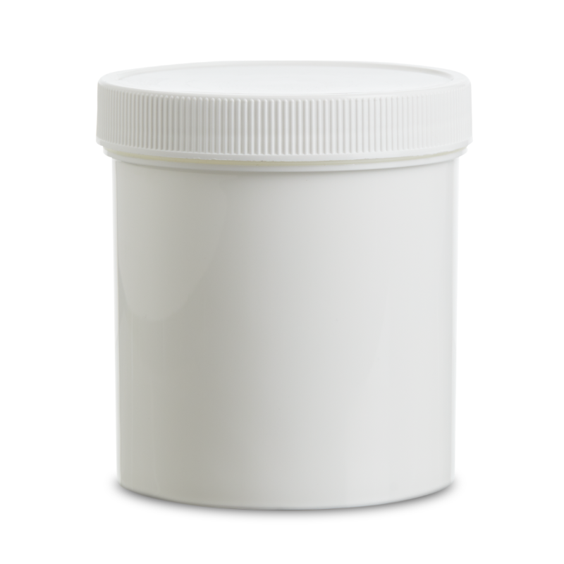 Pot 16oz en plastique avec couvercle