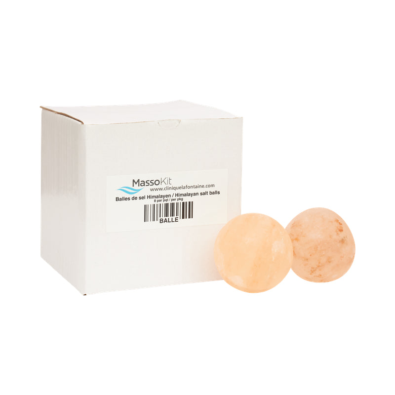 Manasil Natural Himalayan Salt Massage Bowl – 6 Inches, 6-8 Lbs With 6 Balls (Model FB-04)